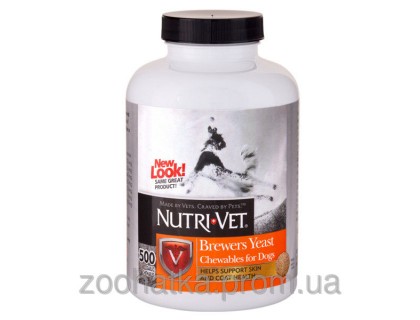 Nutri-Vet Brewers Yeast Брэверс Эст витаминный комплекс улучшения для шерсти собак