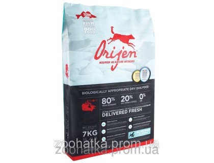 Orijen 6 Fresh Fish (Ориджен 6 рыб) 13 кг корм для собак на основе рыбы