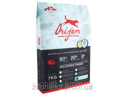 Orijen 6 Fresh Fish (Ориджен 6 рыб) 2,27 кг корм для собак на основе рыбы