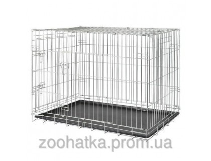 Trixie Клетка для собак № 3 переносная оцинкованная двухдверная (Трикси) Wire Crate Galvanized
