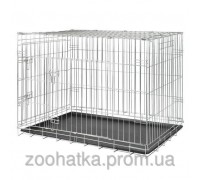 Trixie Клетка для собак № 5 переносная оцинкованная двухдверная (Трикси) Wire Crate Galvanized