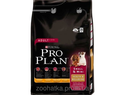 Pro Plan (Про План) Dog Adult Mini Chicken Корм для взрослых собак мелких пород с курицей и рисом 3 кг