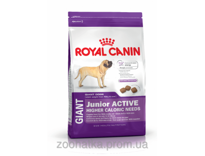 Royal Canin (Роял канин) Giant Junior Active (15 кг) корм для активных щенков гигантских пород старше 8 мес.