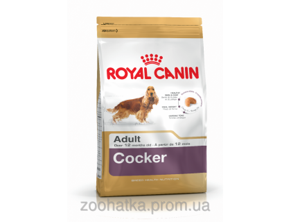 Royal Canin (Роял канин) Cocker Adult (3 кг) корм для собак породы Кокер-спаниель старше 12 месяцев
