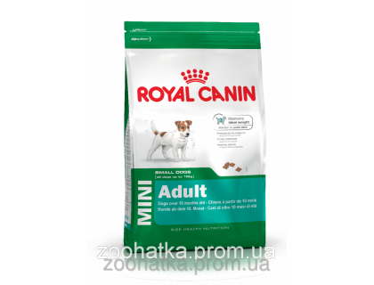 Royal Canin (Роял канин) Mini Adult (8 кг) для собак маленьких пород в возрасте старше 10 месяцев