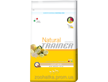 Trainer Natural (Трейнер Нейчирал) Light Mini корм для взрослых собак мелких пород с избыточным весом 7,5 кг