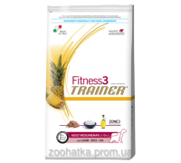 Trainer Fitness3 (Трейнер) Adult Medium & Maxi Lamb Rice Oil для взрослых собак средних и крупных пород 3 кг