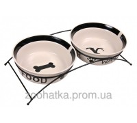 Trixie (Трикси) Eat on Feet Ceramic Bowl Set Набор мисок для котов и собак на подставке 2 х 250 мл
