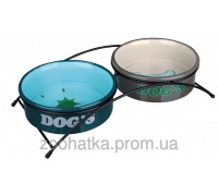 Trixie (Трикси) Eat on Feet Ceramic Bowl Set Набор мисок для собак на подставке 2 х 500 мл