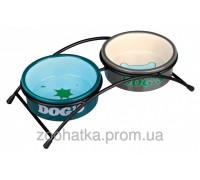 Trixie (Трикси) Eat on Feet Ceramic Bowl Set Набор мисок для собак на подставке 2 х 1000 мл