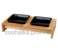 Trixie (Трикси) Bowl Set Ceramic&Wood Набор керамических мисок на деревянной подставке 2 × 200 мл
