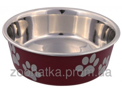 Trixie (Трикси) Stainless Steel Bowl with Plastic Coating Миска из нержавейки с пластиковым покрытием 400 мл