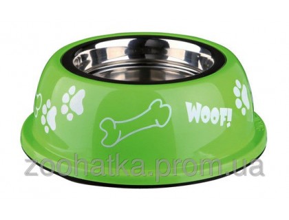 Trixie (Трикси) Stainless Steel Bowl with Plastic Holder Миска из нержавеющей стали для собак 250 мл