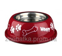 Trixie (Трикси) Stainless Steel Bowl with Plastic Holder Миска из нержавеющей стали для собак 450 мл