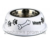 Trixie (Трикси) Stainless Steel Bowl with Plastic Holder Миска из нержавеющей стали для собак 1600 мл