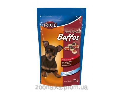 Trixie (Трикси) Soft Snack Baffos Лакомство для собак маленьких пород и щенков говядина желудок 75 г