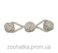 Trixie (Трикси) Denta Fun Playing Rope with Woven-in Balls Игрушка для собак веревка с шариками