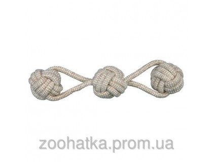 Trixie (Трикси) Denta Fun Playing Rope with Woven-in Balls Игрушка для собак веревка с шариками