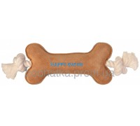 Trixie (Трикси) Игрушка для собак Косточка на канате замшевая