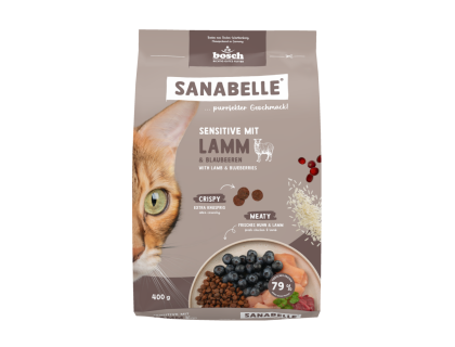 Bosch Sanabelle (Санабель) Sensitive with Lamb ( 8 кг) корм с ягненком для кошек с чувствительным пищеварением